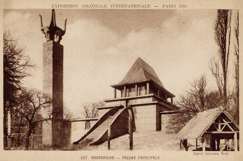 Carte postale ancienne Expo 1931 Madagascar