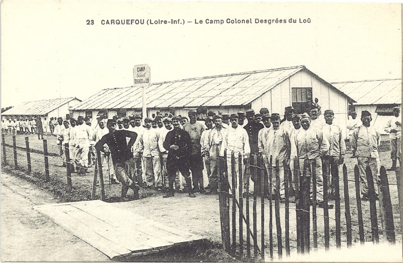 Carte postale ancienne Camp Colonel Desgrees du Lou 23