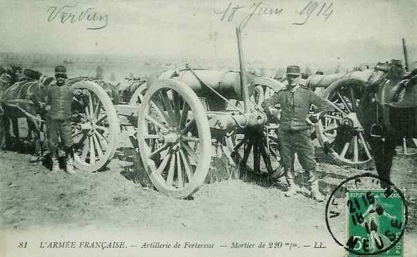Carte postale ancienne PostcardMortierde220OnWagon
