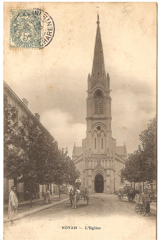 Carte postale ancienne Vieille église de Royan