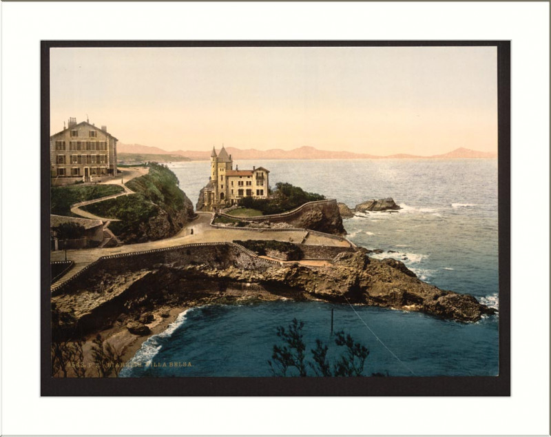 Carte postale ancienne Villa Belsa Biarritz Pyrenees France