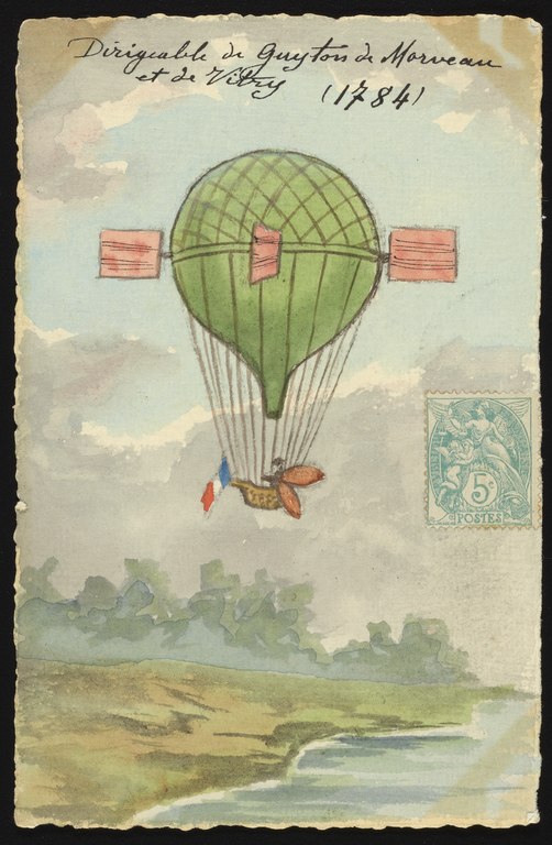 Carte postale ancienne Airship flown by w6634484w 0 xs55md123.tiff