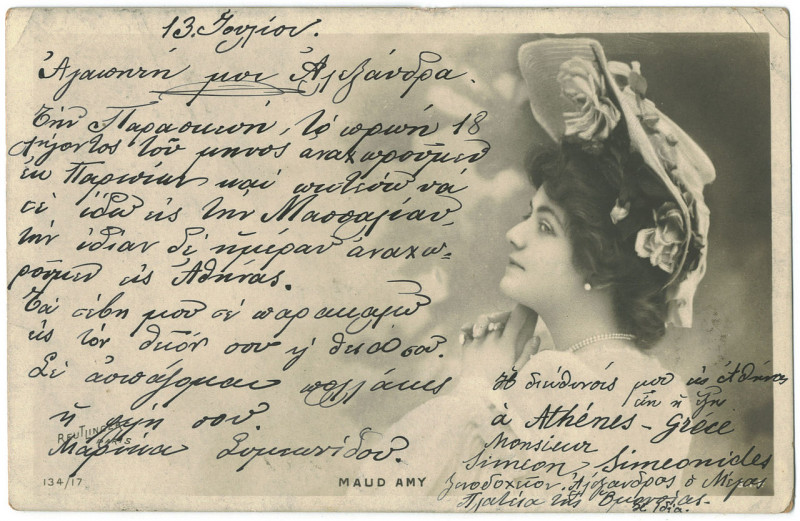 Carte postale ancienne Maud Amy, Sip 134-17, Photo Reutlinger