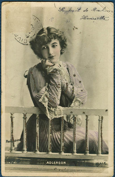 Carte postale ancienne Reutlinger Adlerson 1903