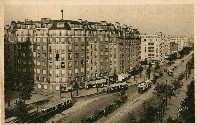 Carte postale ancienne Le Boulevard Brune à Paris 14e