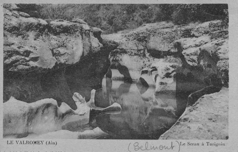 Carte postale ancienne Gorges de Thurignin - carte postale ancienne