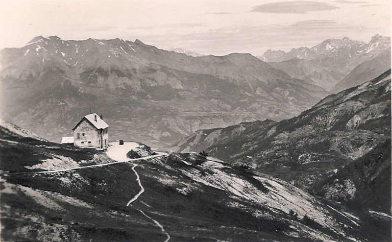 Carte postale ancienne Col d'Allos la route des Alpes