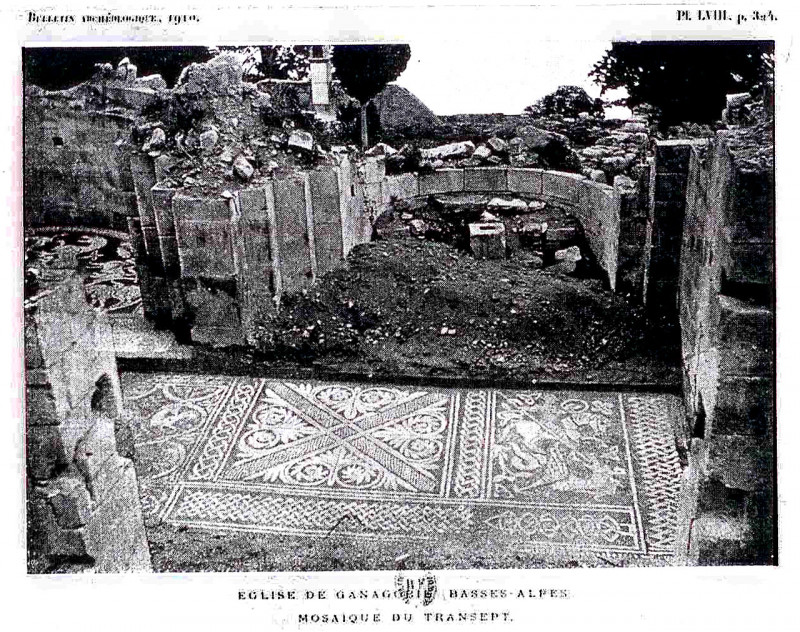 Carte postale ancienne Ganagobie choeur