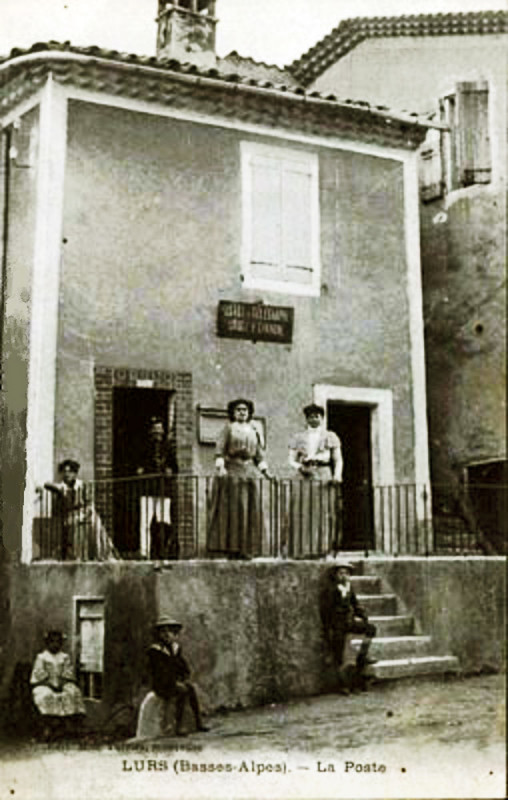 Carte postale ancienne Lurs La Poste