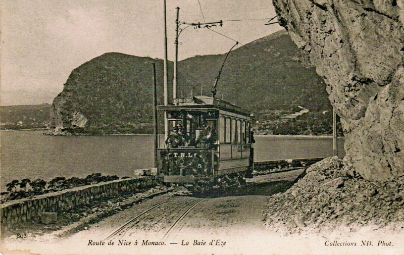 Carte postale ancienne Nd - Route de Nice à Monaco - La Baie d'Eze