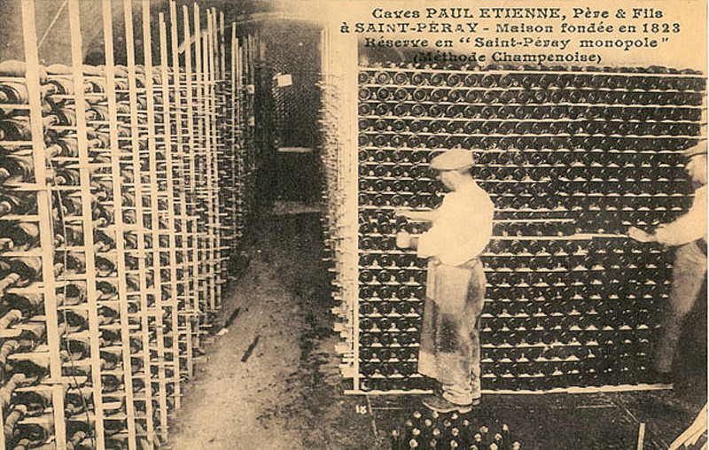 Carte postale ancienne Stockage du saint-péray