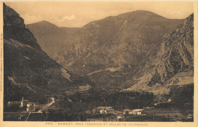 Carte postale ancienne Tarascon Vicdessos - Sabart