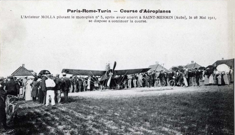 Carte postale ancienne Saint-Mesmin Paris Rome Turin