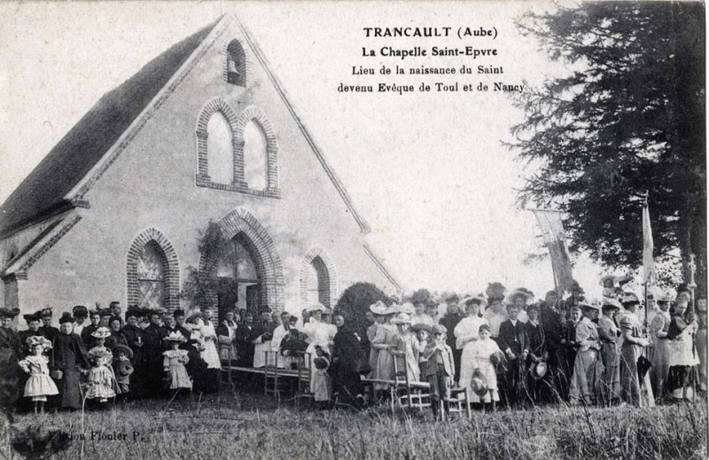 Carte postale ancienne Trancault chapelle st epvre