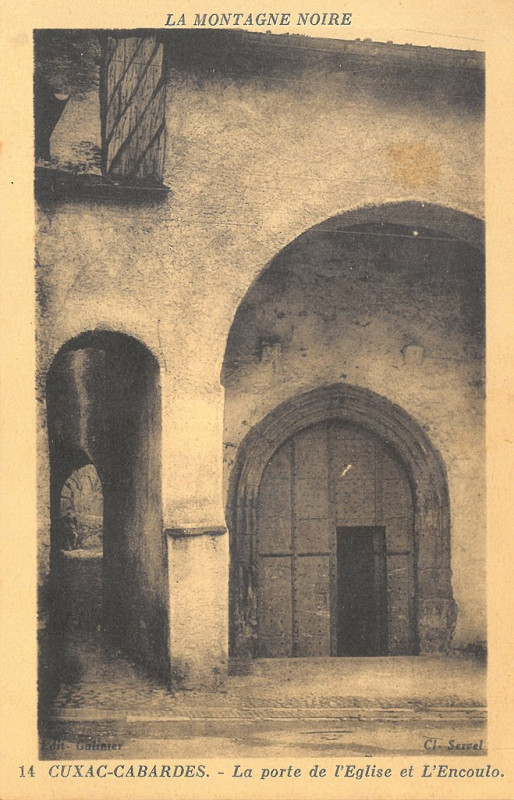 Carte postale ancienne Cuxac Cabardes - Eglise