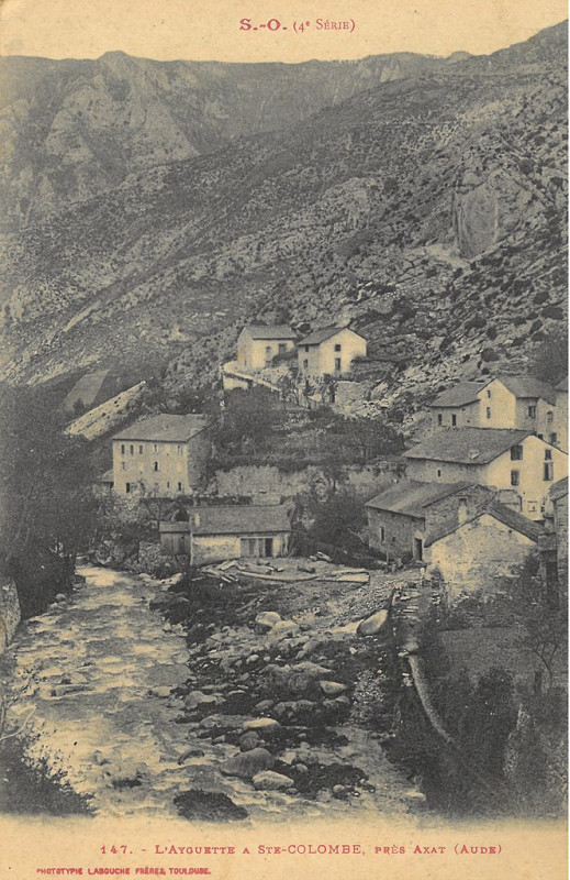Carte postale ancienne Ste Colombe - Ayguette