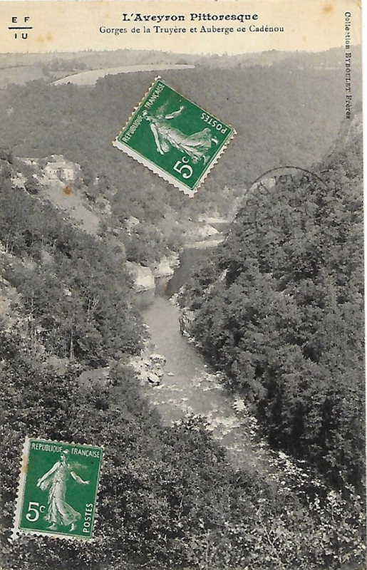 Carte postale ancienne La-Truyère - Gorges