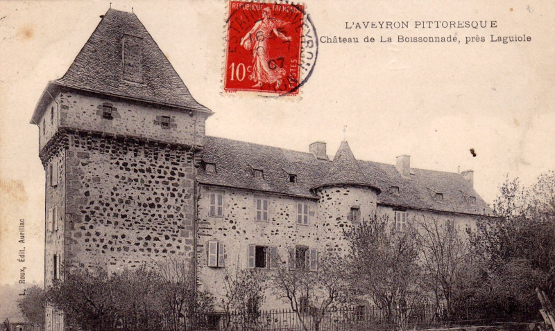 Carte postale ancienne Laguiole - Château de La Buissonnade 1