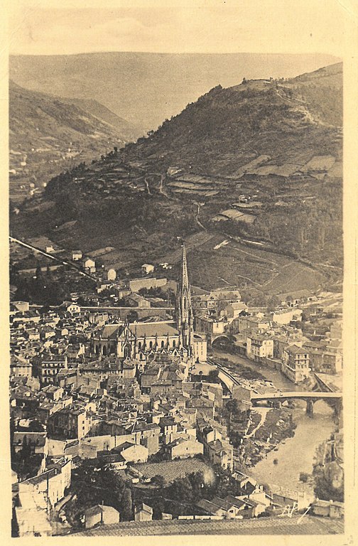 Carte postale ancienne Saint Affrique - Vue