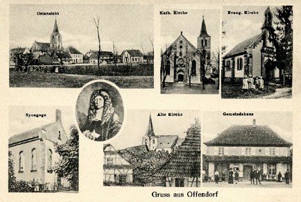Carte postale ancienne Offendorf Synagogue 121