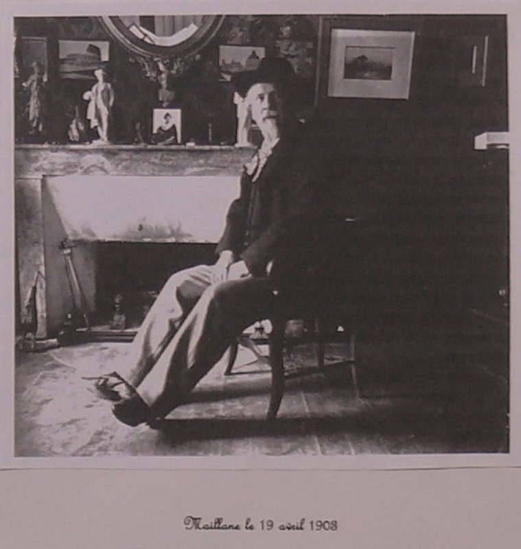 Carte postale ancienne Frédéric Mistral Maillane 19 avril 1908
