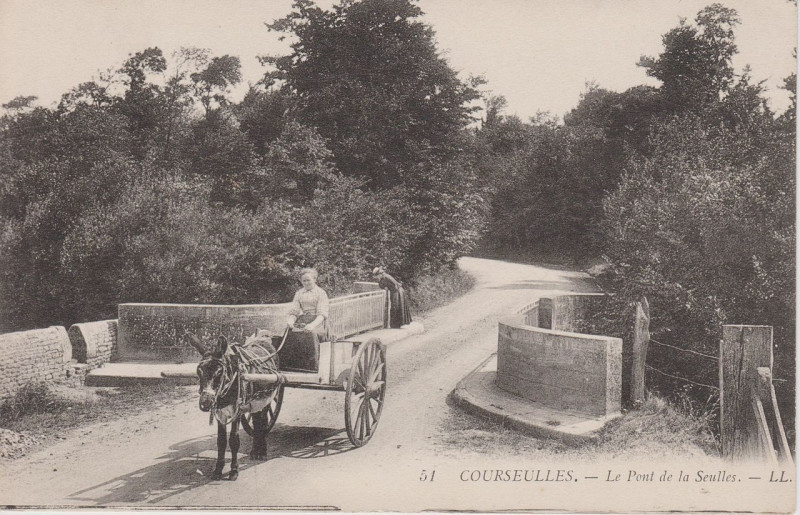 Carte postale ancienne Courseulles - Pont de la Seulles (CP) à Courseulles-sur-Mer