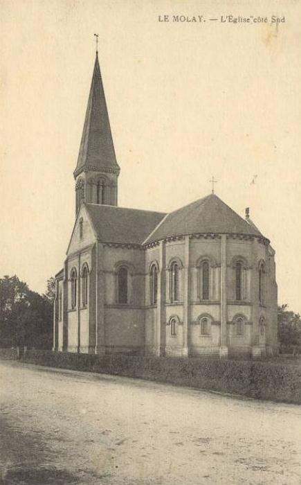 Carte postale ancienne Eglise-du-molay-cote-sud