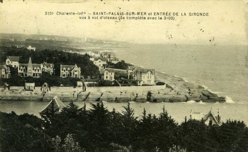 Carte postale ancienne Saint-Palais-sur-Mer - vue générale