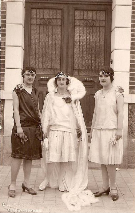 Carte postale ancienne Mi-Carême 1929 à Argent-sur-Sauldre 2