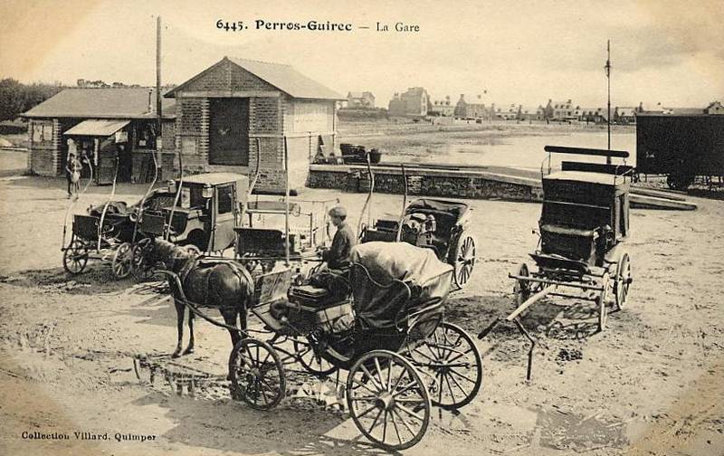 Carte postale ancienne CdN-Gare de Perros