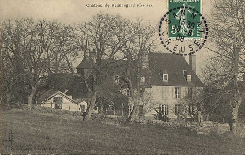 Carte postale ancienne Château de Beauregard - Creuse