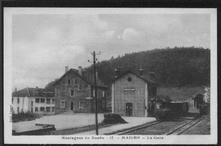 Carte postale ancienne Gare de Maiche Carte Postale