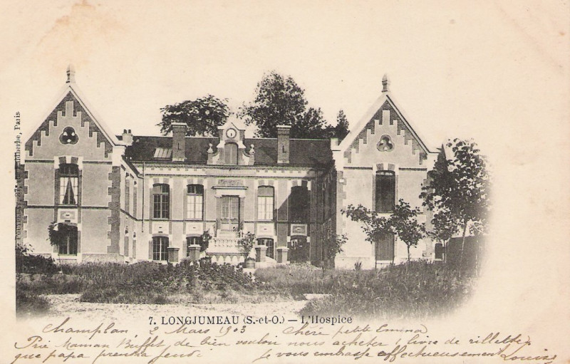 Carte postale ancienne Longjumeau-Hopital