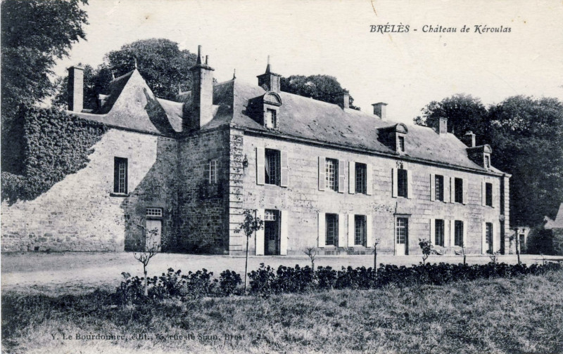 Carte postale ancienne Brélès Keroulas Bourdonnec à Brélès