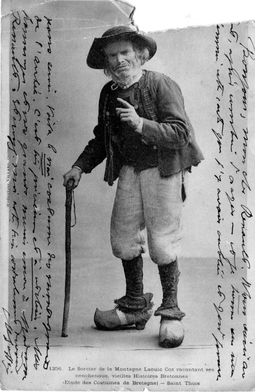 Carte postale ancienne Carte de Charles Le Goffic à A.Renault (EMR)