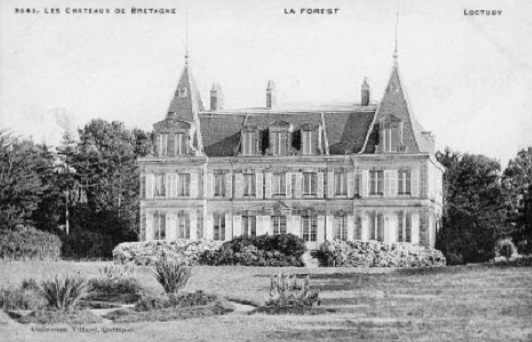 Carte postale ancienne Château de la Forêt Loctudy à Loctudy