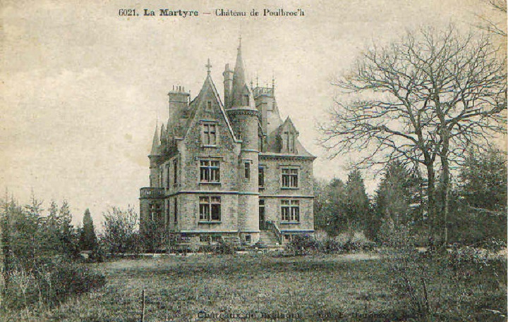 Carte postale ancienne Château de Poulbroc'h à La Martyre