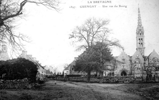 Carte postale ancienne Guengat vers 1920 à Guengat