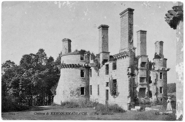 Carte postale ancienne Kergournadec'h 1900 à Cléder