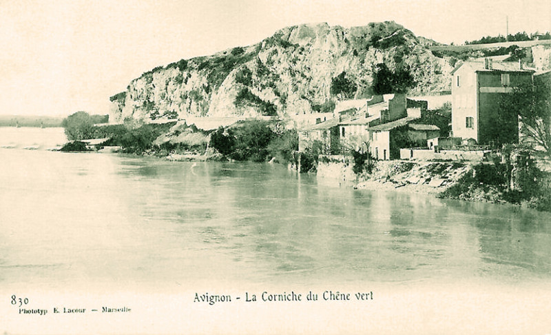 Carte postale ancienne Corniche du Chêne Vert à Villeneuve