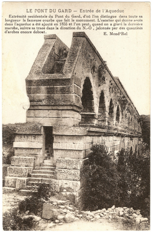 Carte postale ancienne Pont-du-gard-mond-rel-1891
