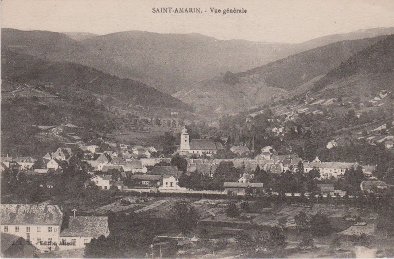 Carte postale ancienne Saint Amarin (1917)