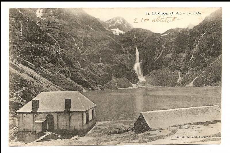 Carte postale ancienne Lac d Oo à Oô