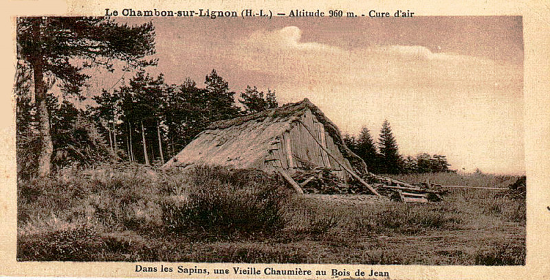 Carte postale ancienne Le Chambon-sur-Lignon Chaumière