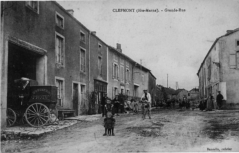 Carte postale ancienne Clefmont boucherie Protoy 74524