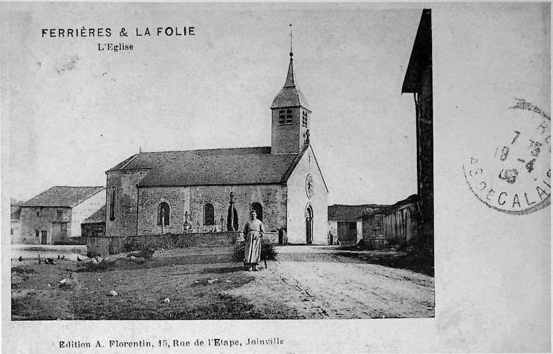 Carte postale ancienne Ferrieres la folie 75398