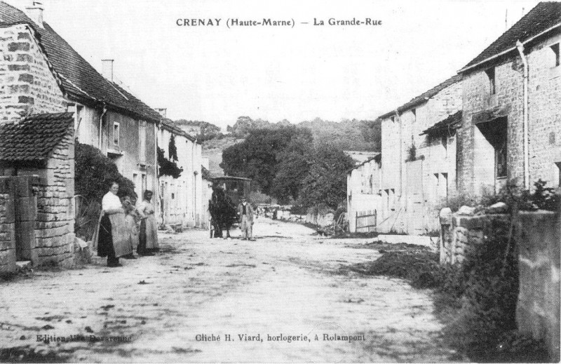 Carte postale ancienne Cp Crenay La Grande-Rue