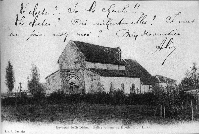 Carte postale ancienne Hoëricourt 72822