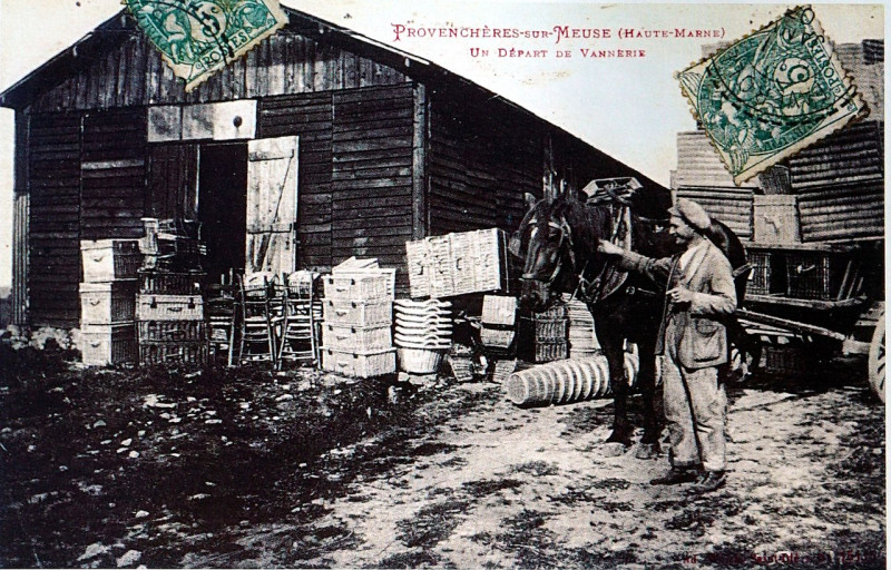 Carte postale ancienne ProvenChères Vannerie 50475
