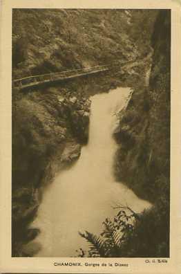 Carte postale ancienne 74-Gorges de la Diosaz-Nd